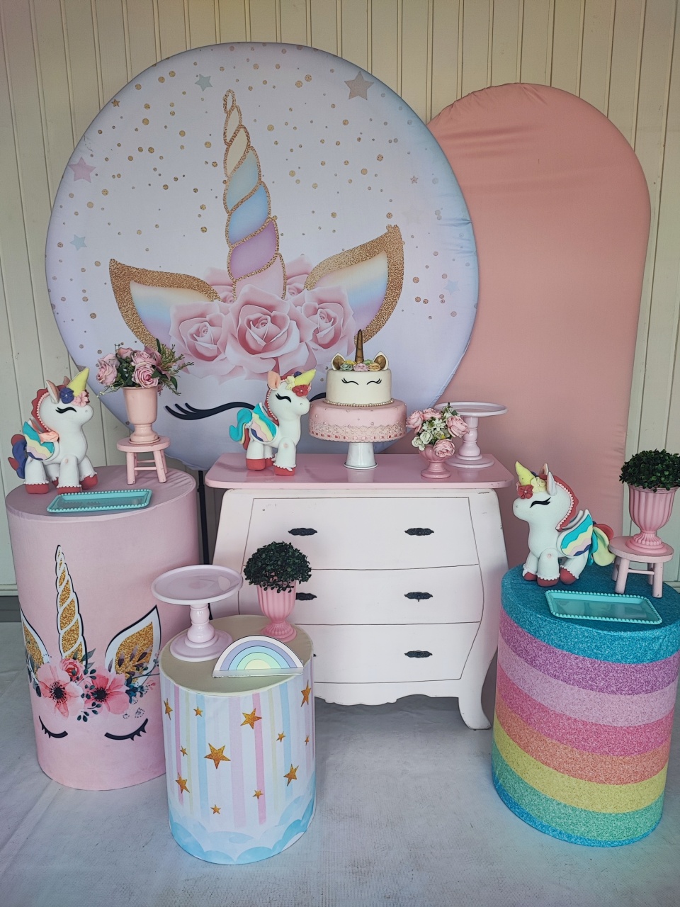 Kit Unicórnio Cílios - Opção Plus - Elisete Festas Kit Pegue e Monte