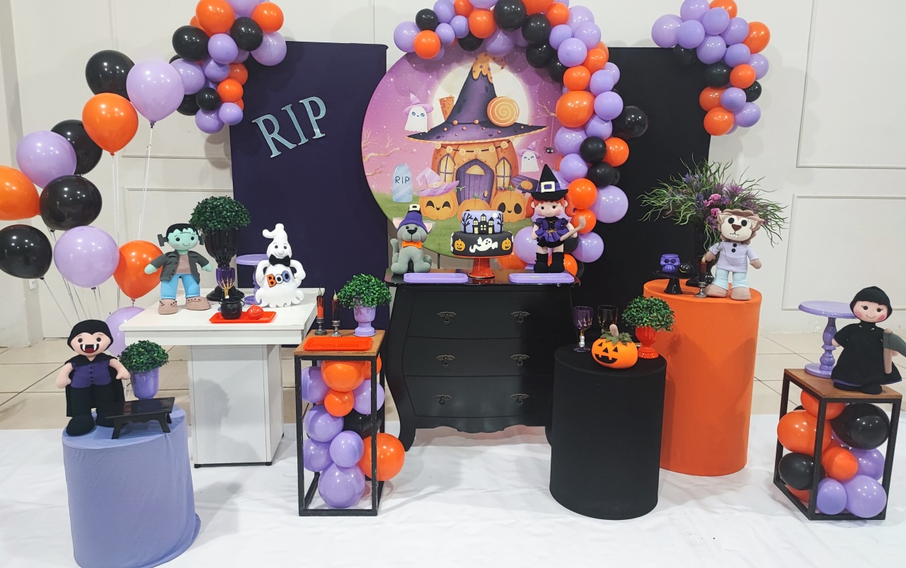 Montagem Hellowen Cute 2 - Elisete Festas Kit Pegue e Monte
