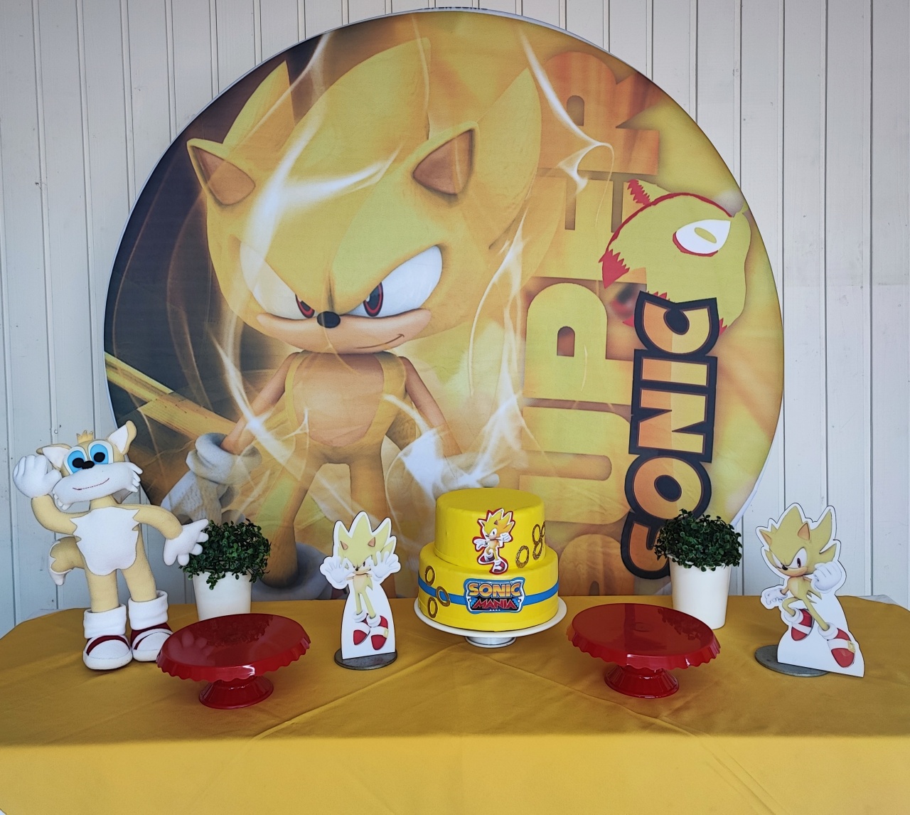 Kit Sonic Amarelo Opçao 1 - Elisete Festas Kit Pegue e Monte