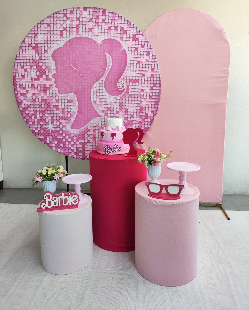 Kit Barbie Rosto   Opção Plus - Elisete Festas Kit Pegue e Monte