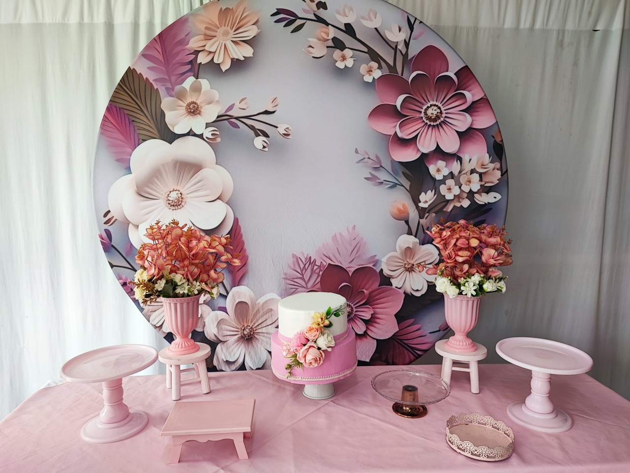 Kit Adulto Feminino Flores Realista Opção 1 - Elisete Festas Kit Pegue e Monte