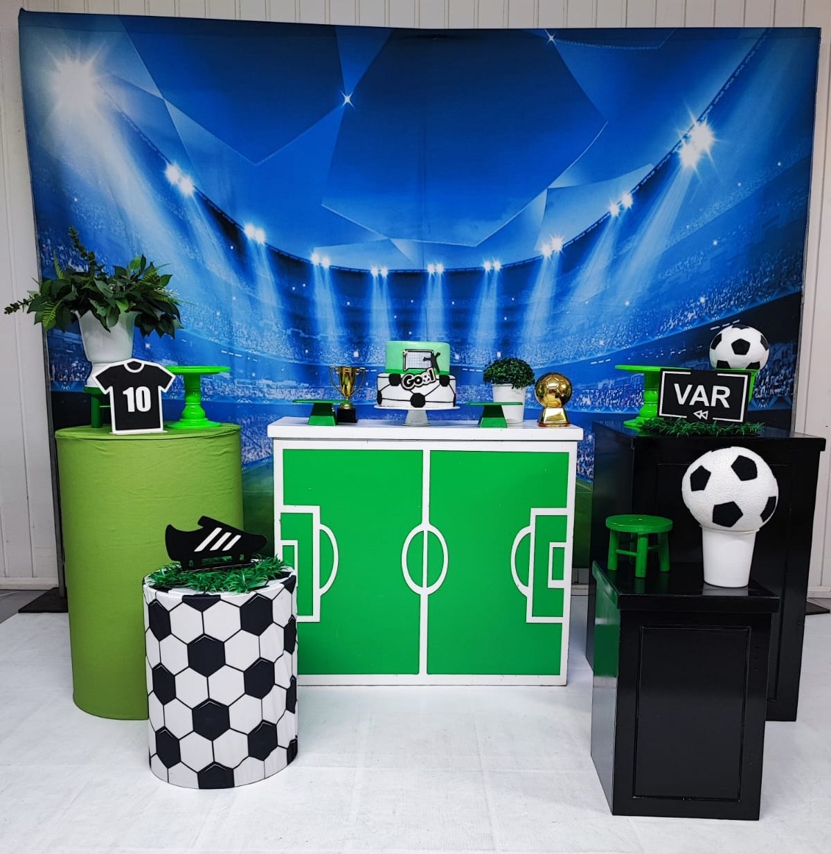 Kit Futebol Retangular - Opção Big  - Elisete Festas Kit Pegue e Monte