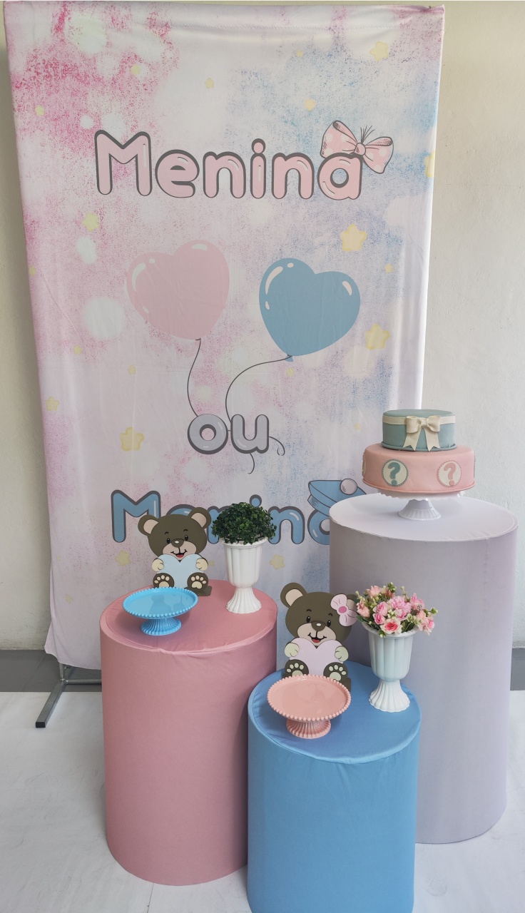 Kit Chá Revelação Casadinho - Elisete Festas Kit Pegue e Monte