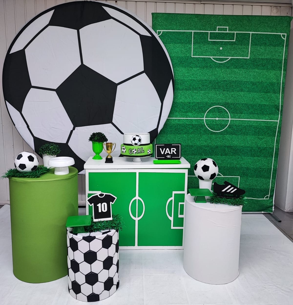 Kit Futebol Bola - Opção Plus  - Elisete Festas Kit Pegue e Monte