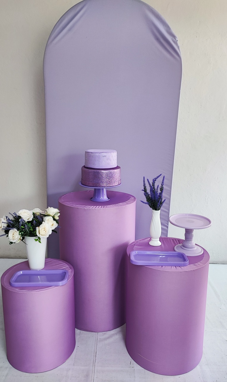 Kit Lilás Lavanda - Opção 2  - Elisete Festas Kit Pegue e Monte