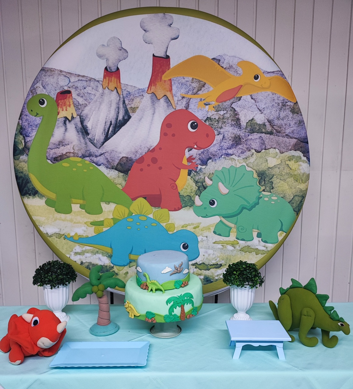 Kit Dinossauro Mod 2 - Opção 1 - Elisete Festas Kit Pegue e Monte