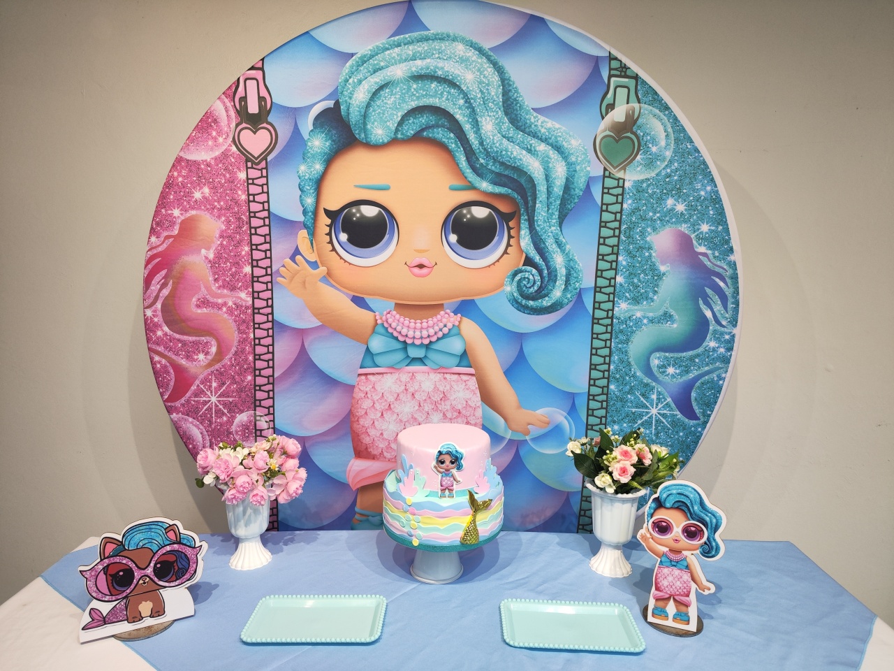 Kit Lol Sereia Opção 1 - Elisete Festas Kit Pegue e Monte
