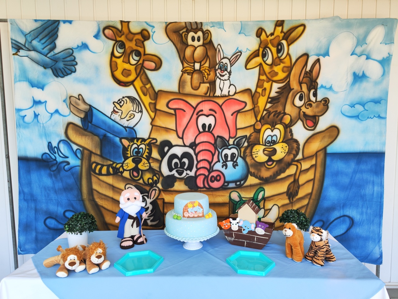 Kit Arca de Noé / Painel Retangular 2 - Elisete Festas Kit Pegue e Monte