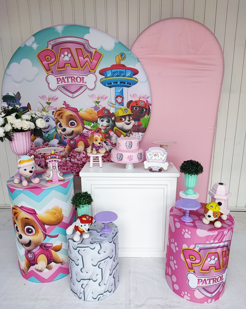 Kit Patrulha Canina Menina Opção Plus  - Elisete Festas Kit Pegue e Monte