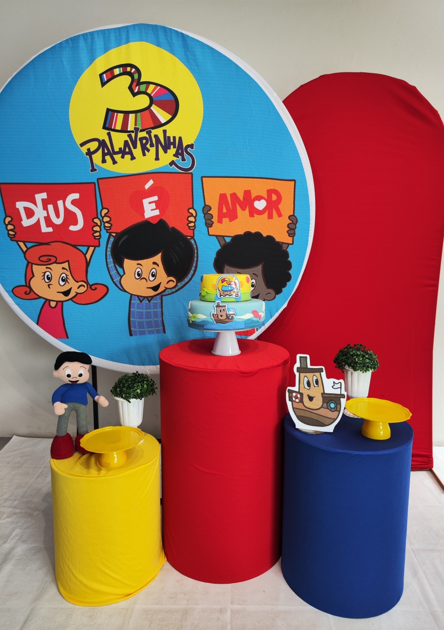 Kit 3 Palavrinhas Mod1 Opção Plus  - Elisete Festas Kit Pegue e Monte
