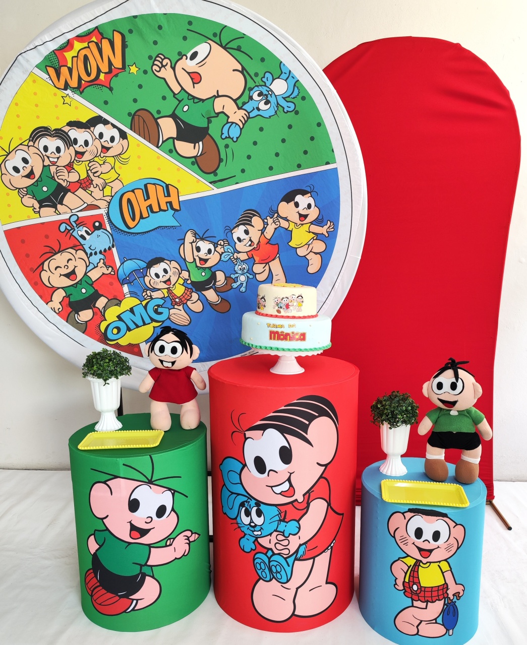 Kit Turma da Monica 2 Opção Plus  - Elisete Festas Kit Pegue e Monte