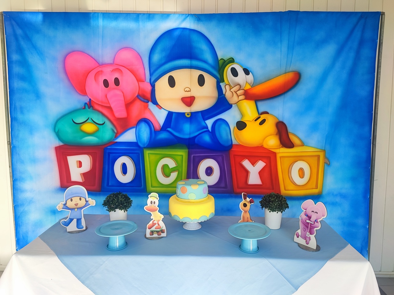 Kit Pocoyo Retangular  - Elisete Festas Kit Pegue e Monte