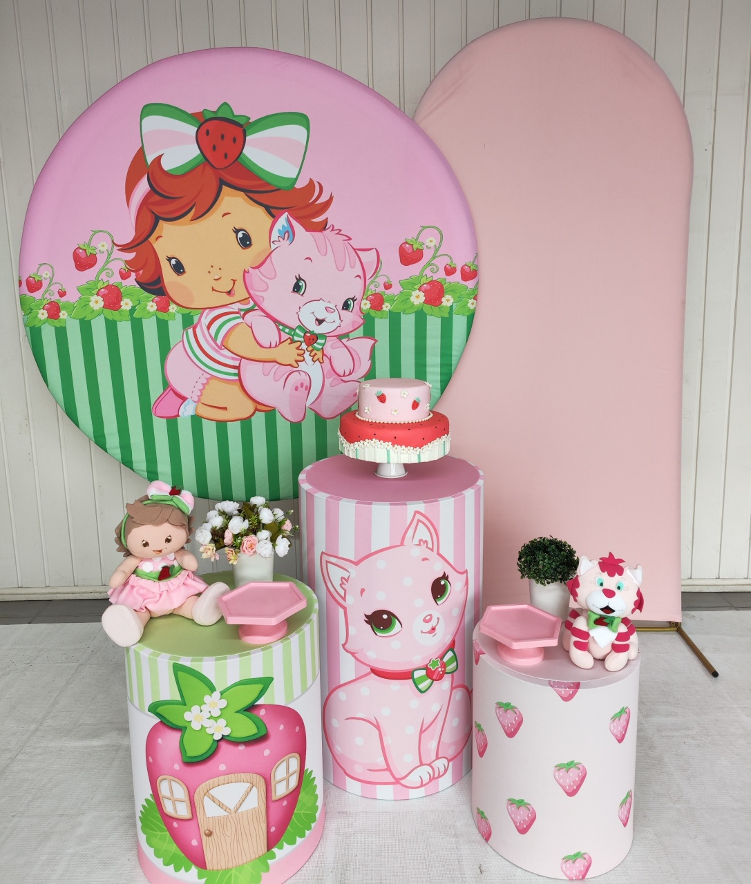 Kit Moranguinho Baby Plus  - Elisete Festas Kit Pegue e Monte