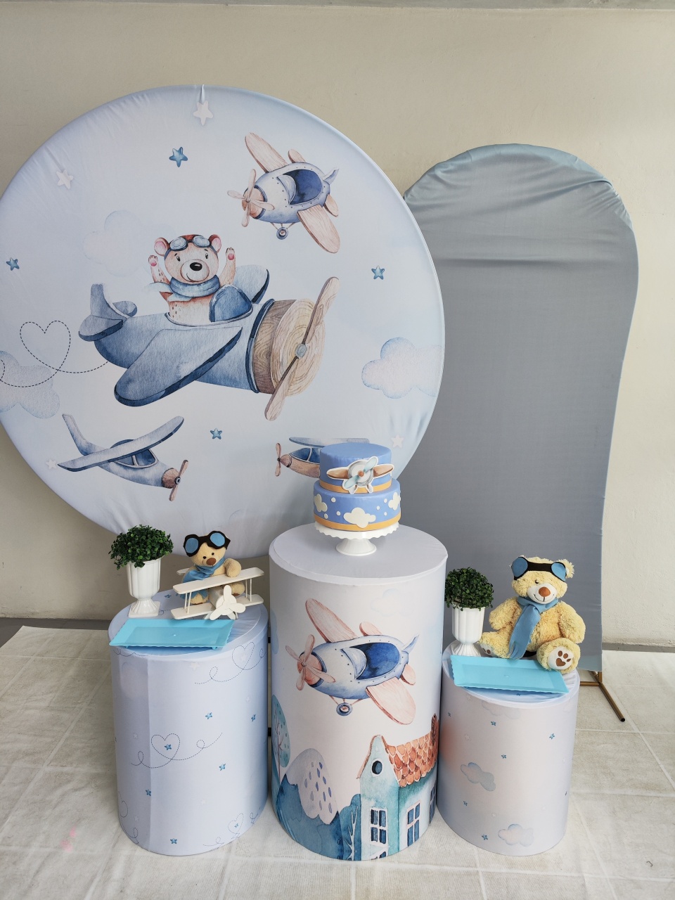 Kit Ursinho O Tempo Voa Opção Plus  - Elisete Festas Kit Pegue e Monte