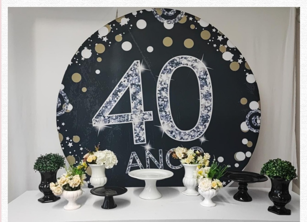 Kit Adulto 40 Anos Opção 1 - Elisete Festas Kit Pegue e Monte