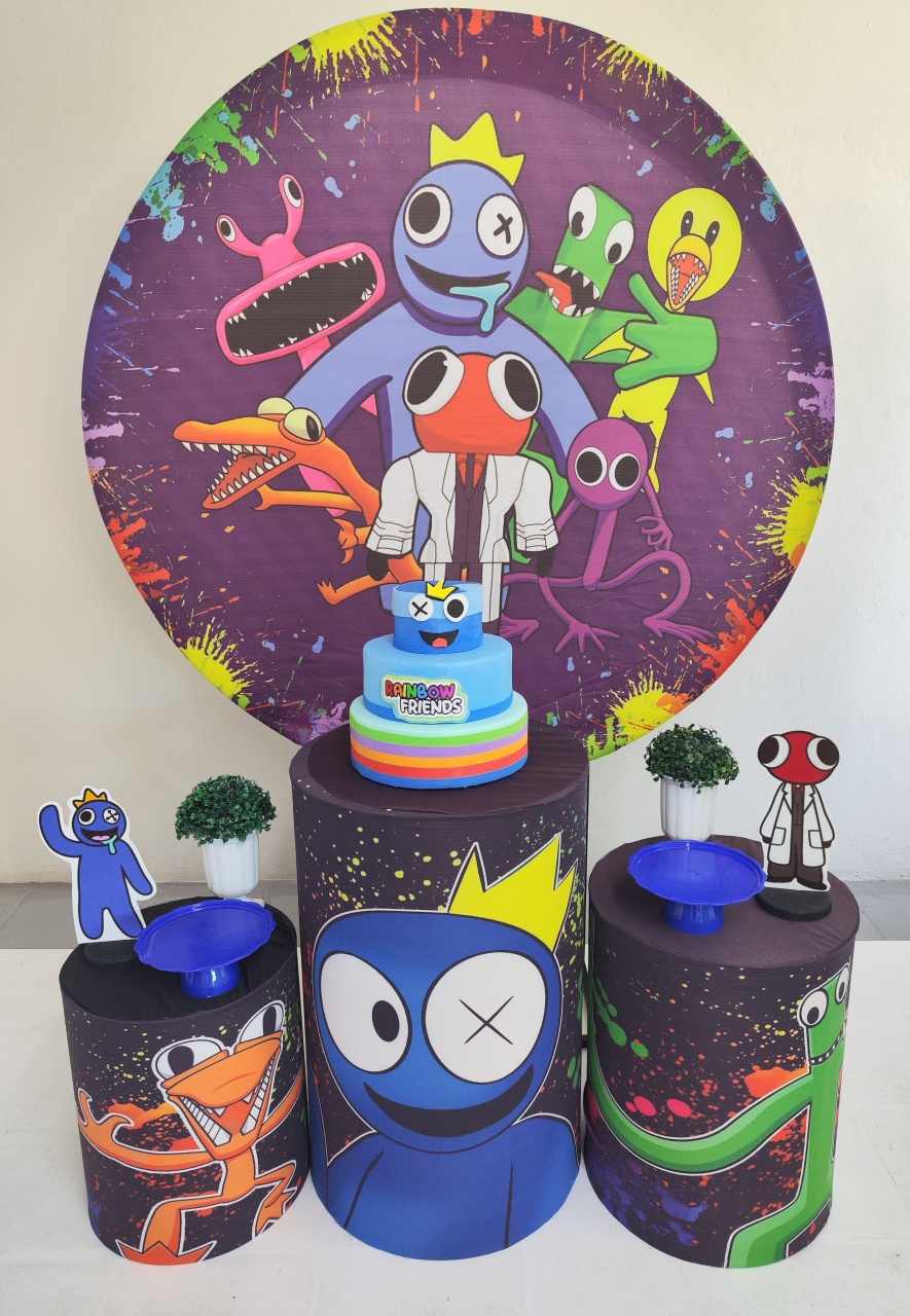 Kit Rainbow Friend Opção 2 - Elisete Festas Kit Pegue e Monte