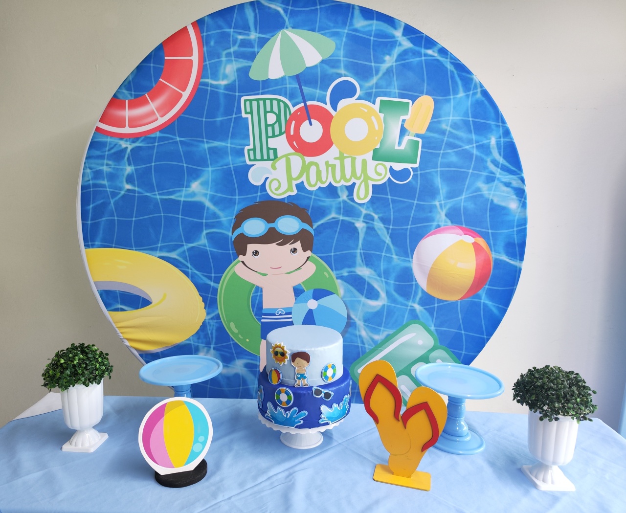 Kit Pool Party Menino - Opção 1 - Elisete Festas Kit Pegue e Monte