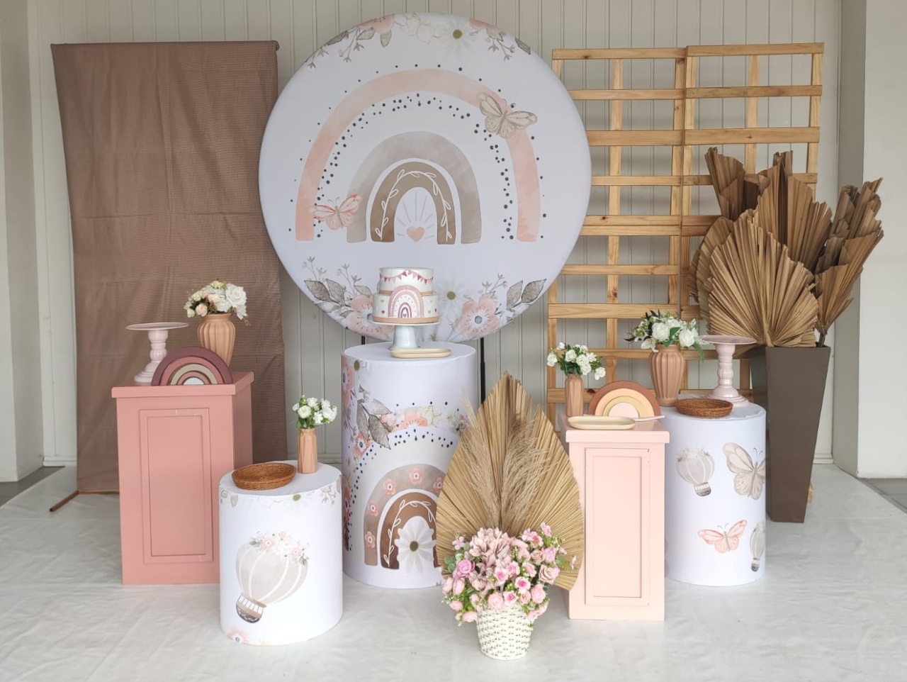 Kit Arco Iris Boho - Opção  Big - Elisete Festas Kit Pegue e Monte