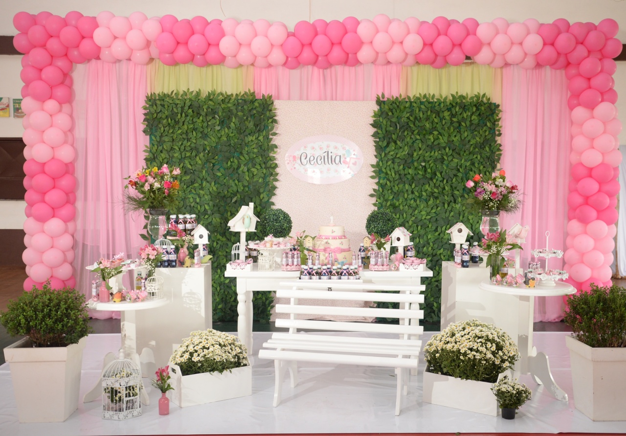Montagem  Jardim   Flores  - Elisete Festas Kit Pegue e Monte