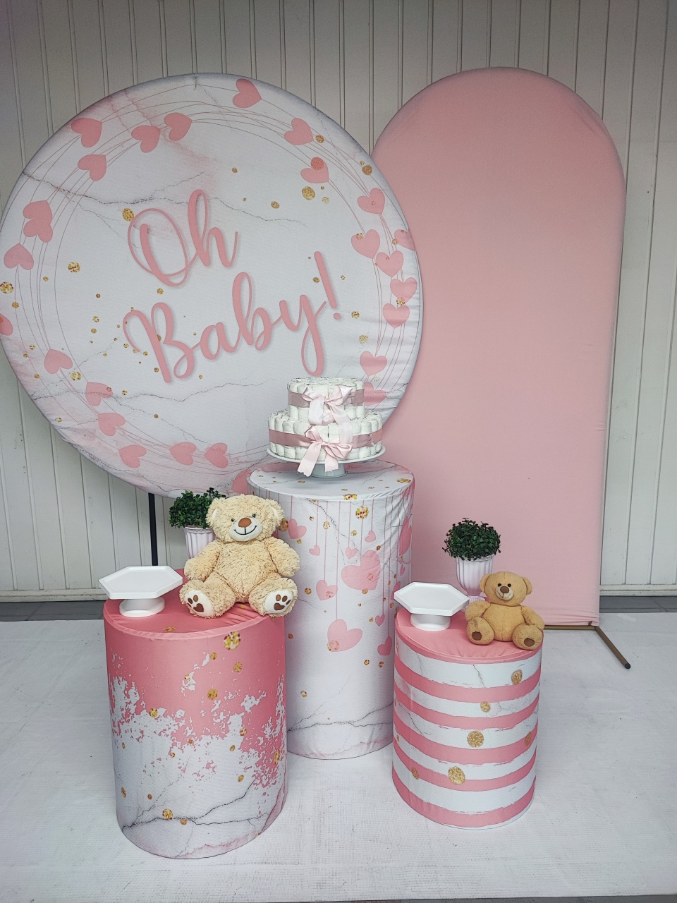 Kit Oh Baby Rosa Opção Plus - Elisete Festas Kit Pegue e Monte