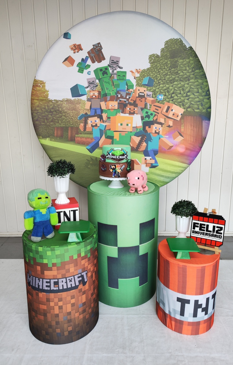 Kit Miniecraft 2 Opção 2 - Elisete Festas Kit Pegue e Monte