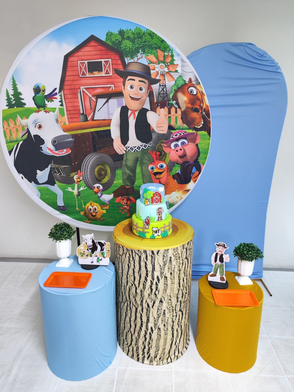 Kit Fazenda Do Zenon Opção Plus Menino  - Elisete Festas Kit Pegue e Monte