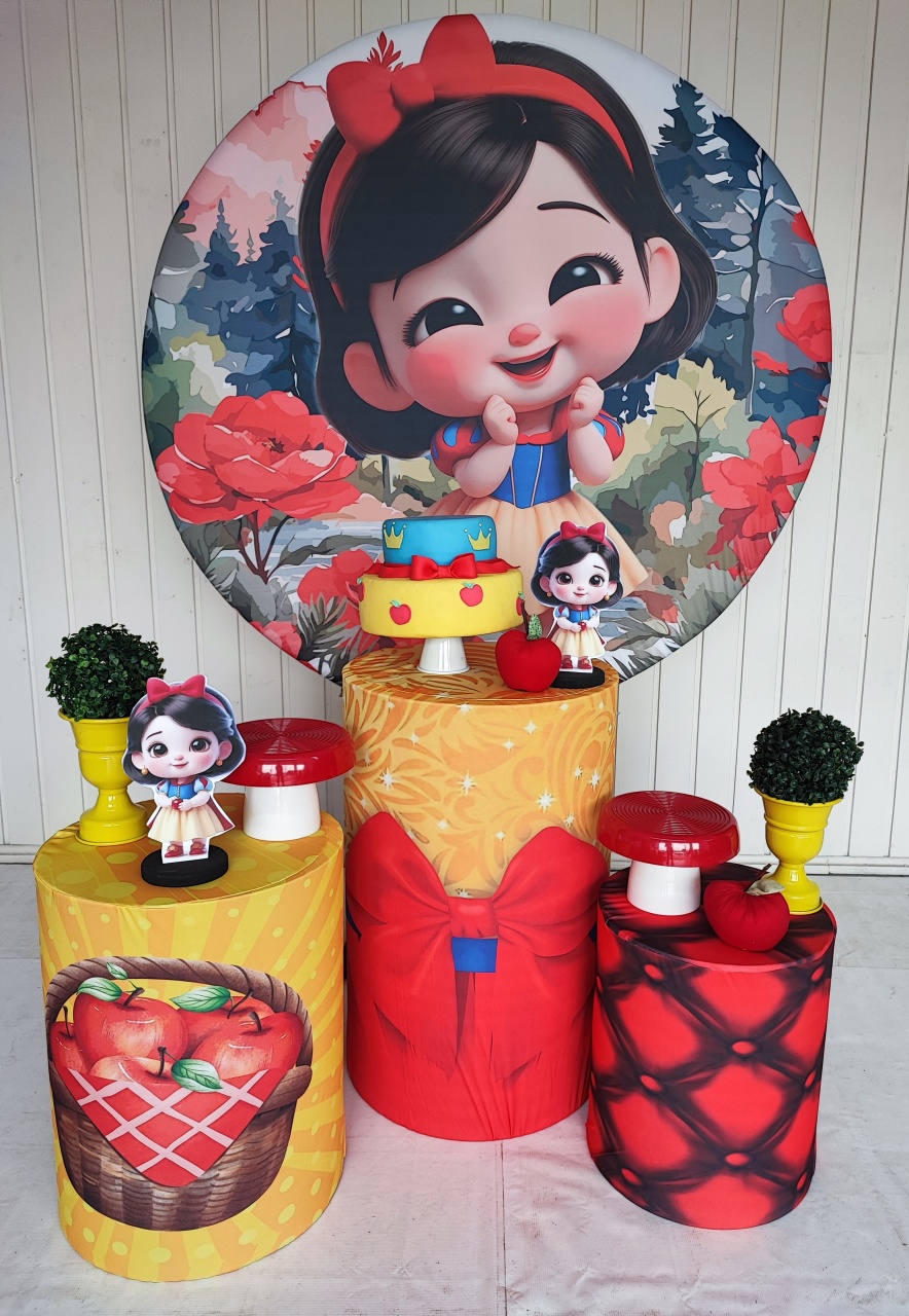 Kit Branca de Neve Cute  Opção 2 - Elisete Festas Kit Pegue e Monte