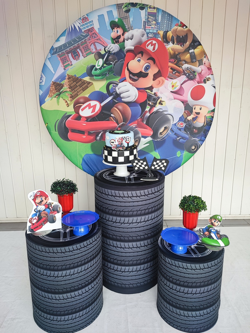 Kit Super Mario Kart  Opção 2 - Elisete Festas Kit Pegue e Monte