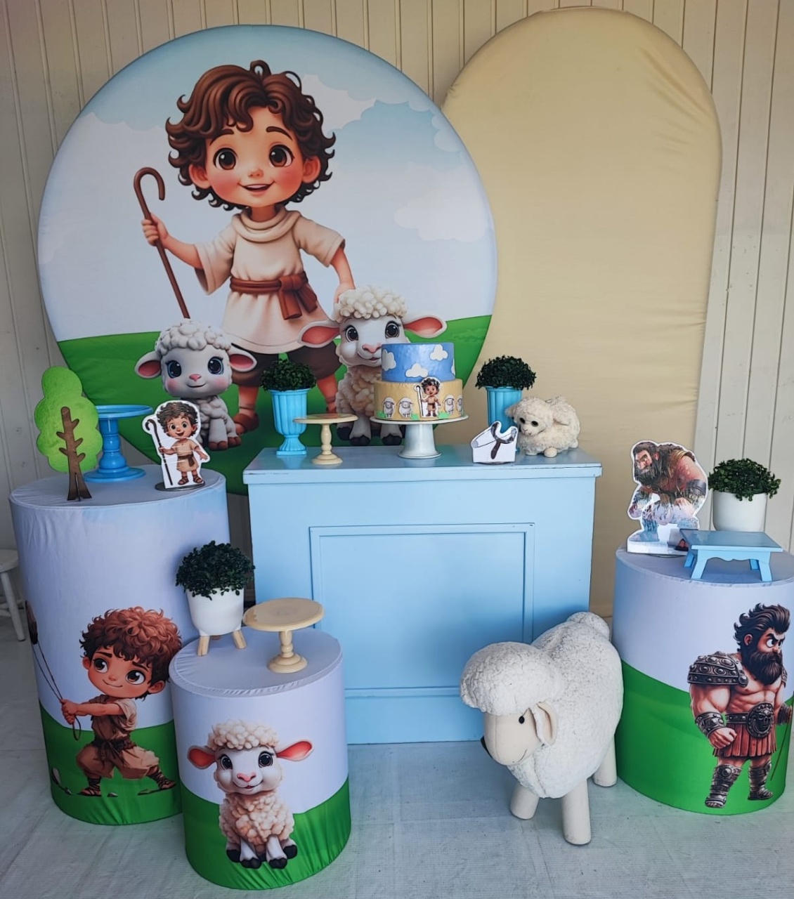 Kit Davi E O Golias - Opção Plus - Elisete Festas Kit Pegue e Monte
