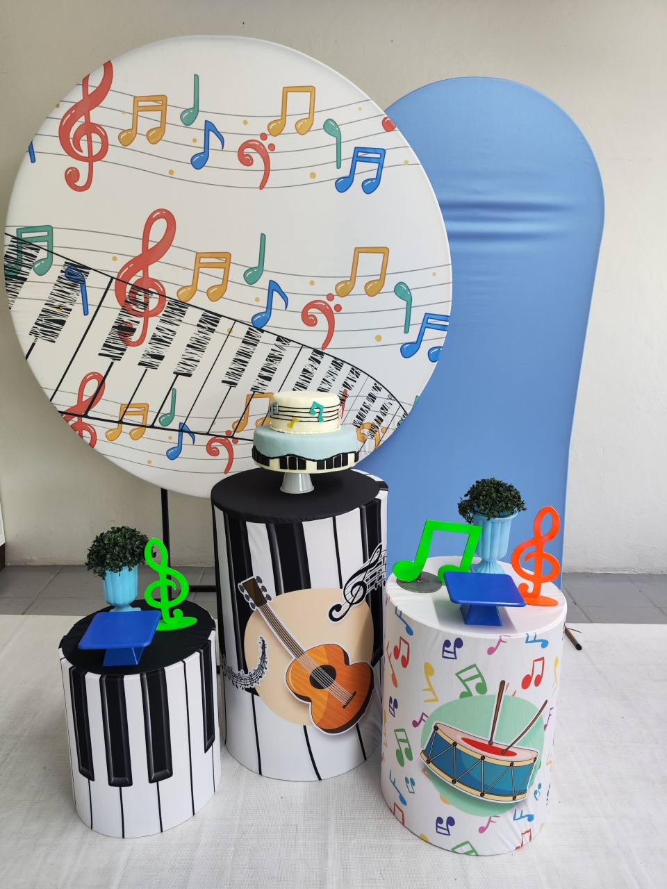 Kit Nota Musical Menino Opção Plus  - Elisete Festas Kit Pegue e Monte