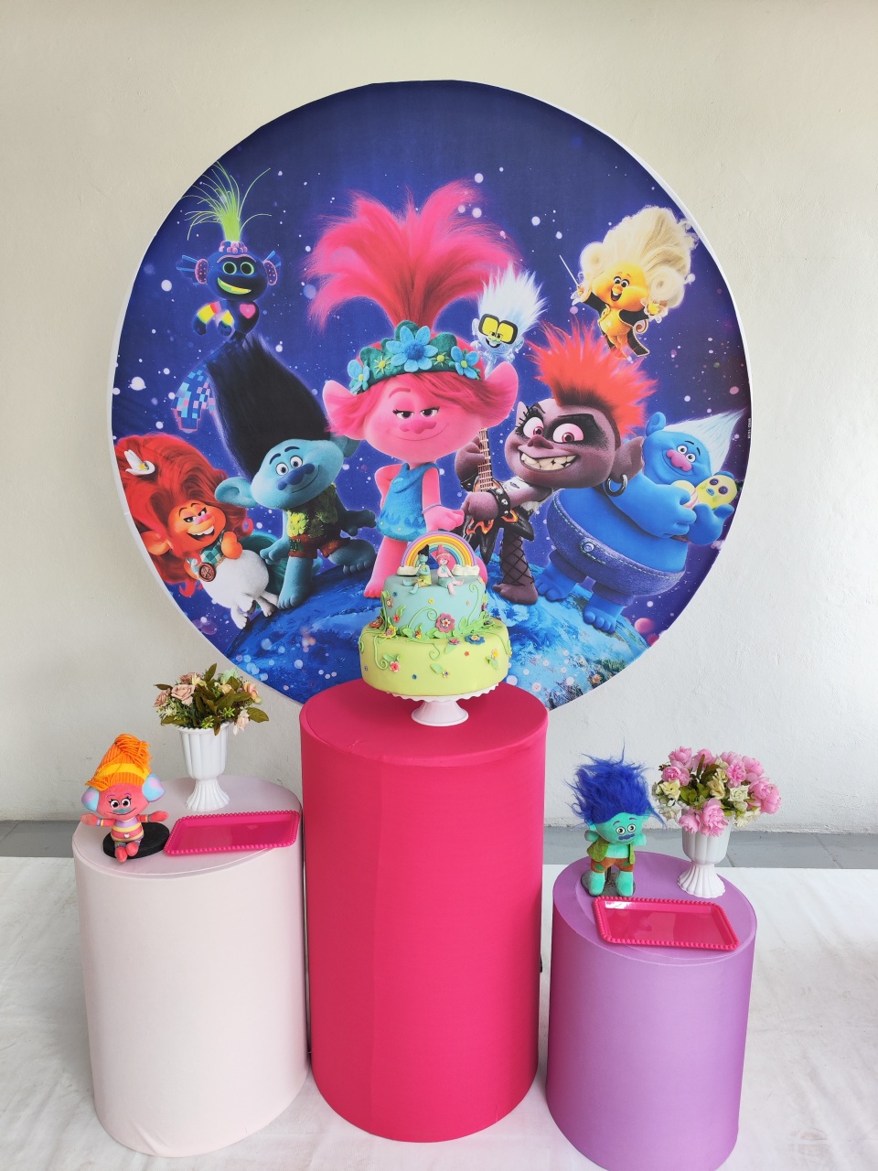Kit Trolls Opçao 2 - Elisete Festas Kit Pegue e Monte