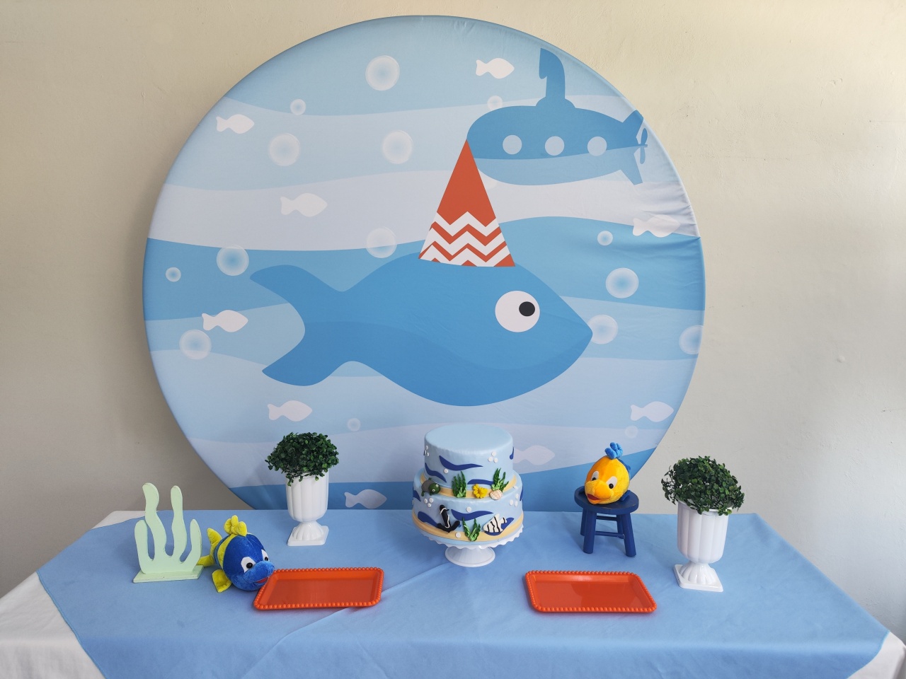 Kit Fundo Do Mar / Peixinho ( Opçao 1) - Elisete Festas Kit Pegue e Monte