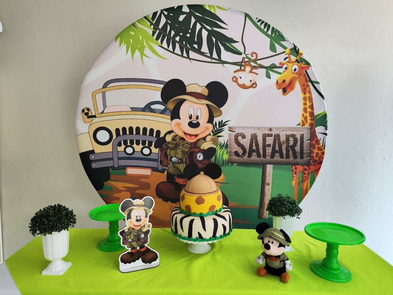 Kit Mickey Safari  ( Opçao 1) - Elisete Festas Kit Pegue e Monte