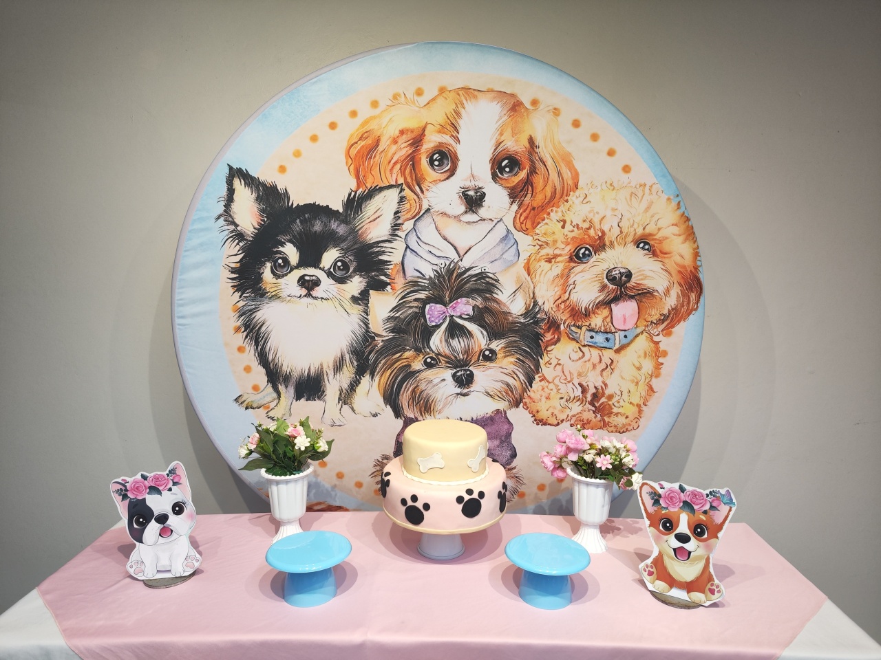 Kit Cachorros Shitsu  (Opçao 1) - Elisete Festas Kit Pegue e Monte
