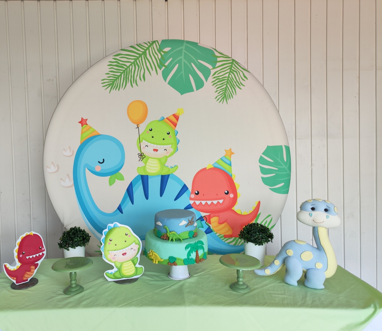 Kit Dinossauro Baby Opção 1 - Elisete Festas Kit Pegue e Monte