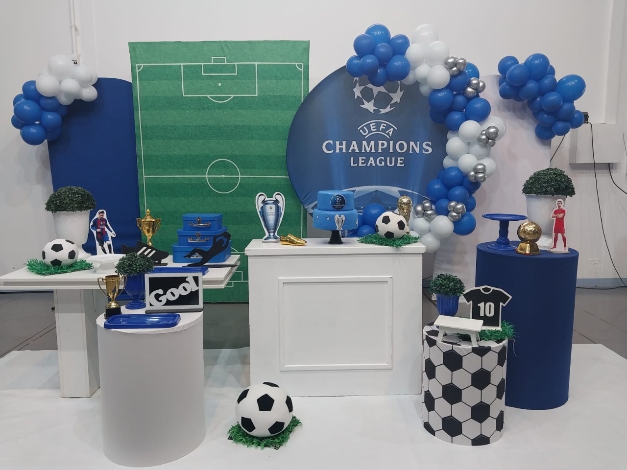 Montagem Champions Legue  - Elisete Festas Kit Pegue e Monte
