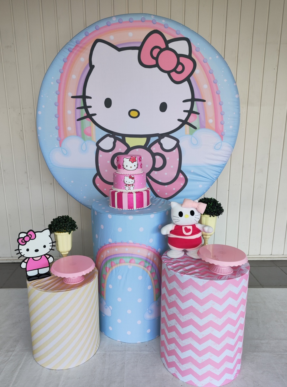 Kit Hello Kitty Opção 2 - Elisete Festas Kit Pegue e Monte