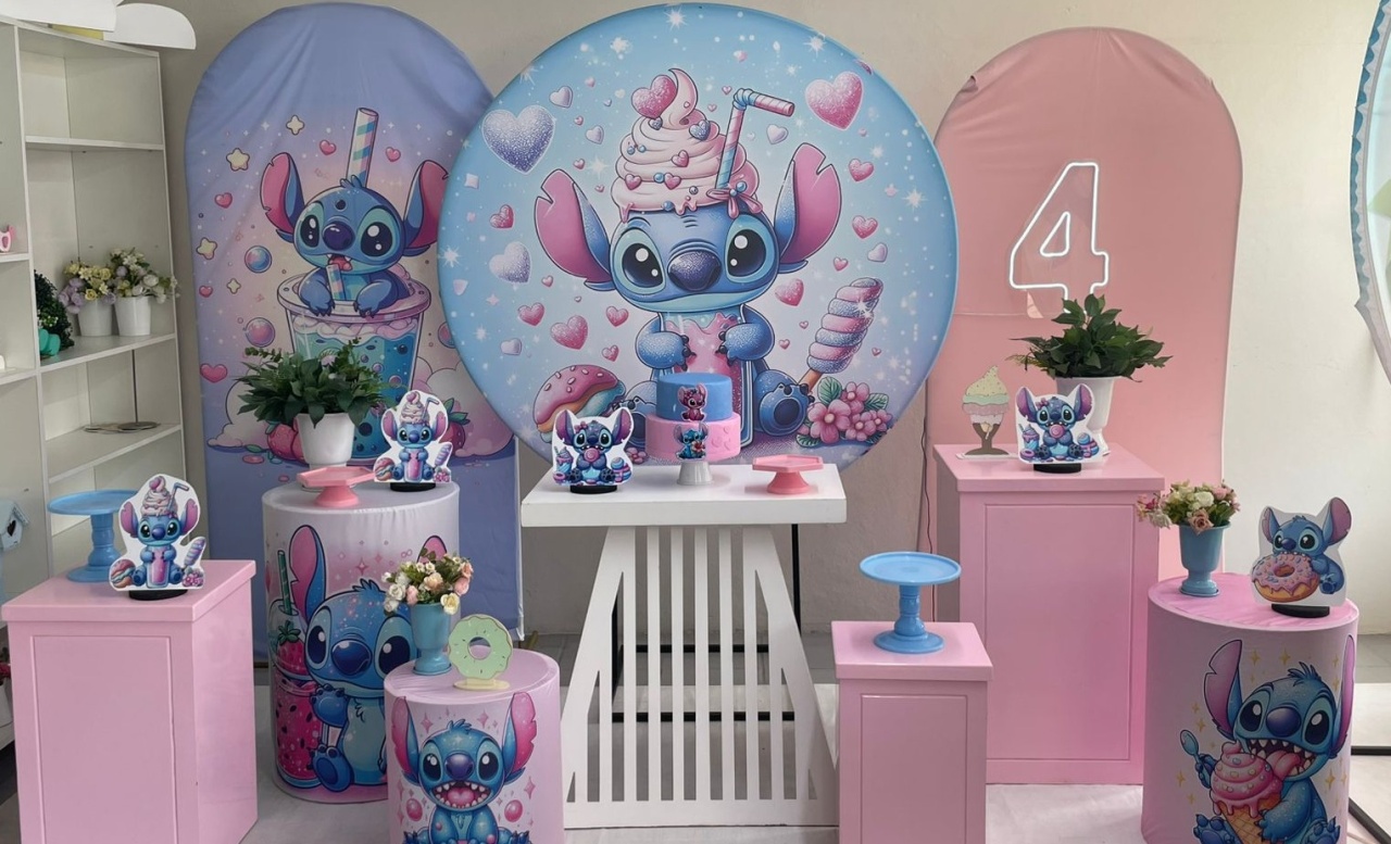 Kit Stitch Doces Opção Big 2  - Elisete Festas Kit Pegue e Monte