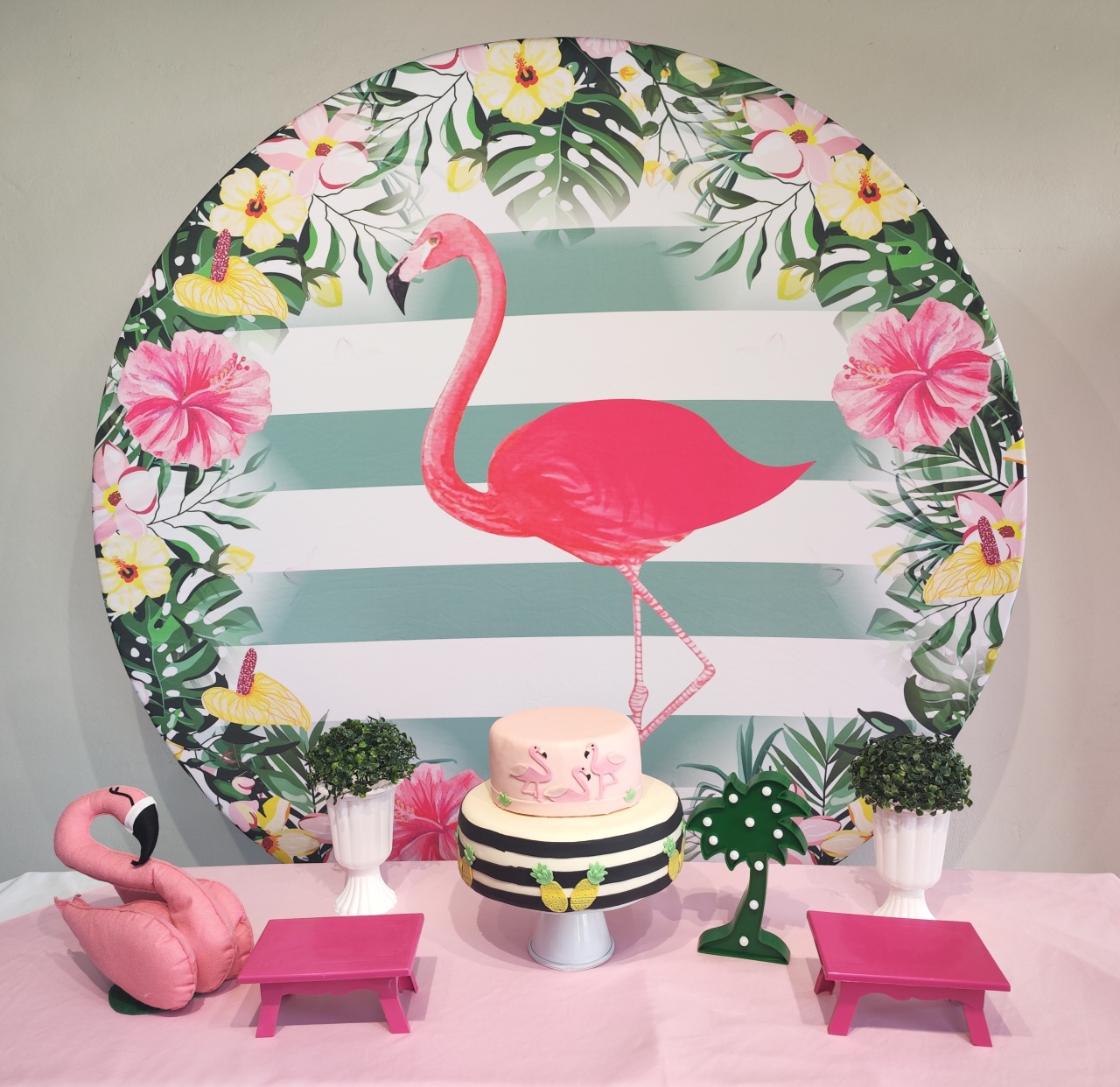 Kit Flamingo Opçao 1 - Elisete Festas Kit Pegue e Monte