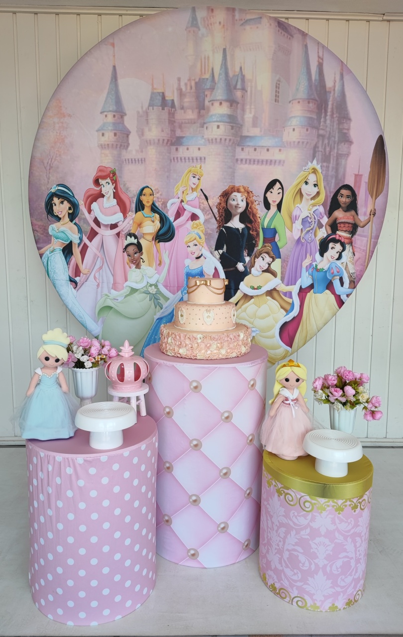 Kit Princesa da Disney 1,80 - Opção 2 - Elisete Festas Kit Pegue e Monte