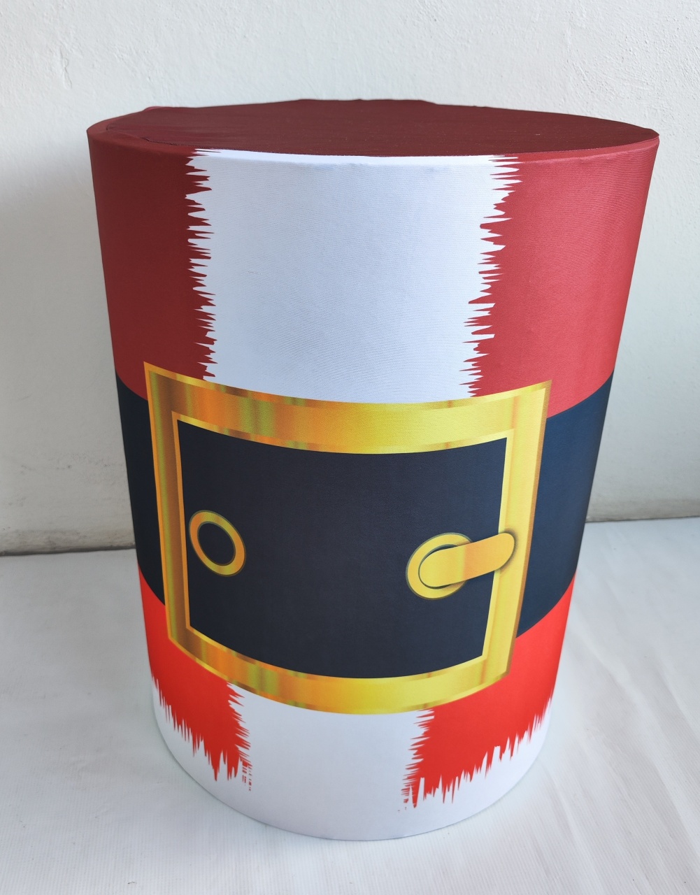 Capa de Cilindro Natal- Roupa Do Papai Noel M - Elisete Festas Kit Pegue e Monte