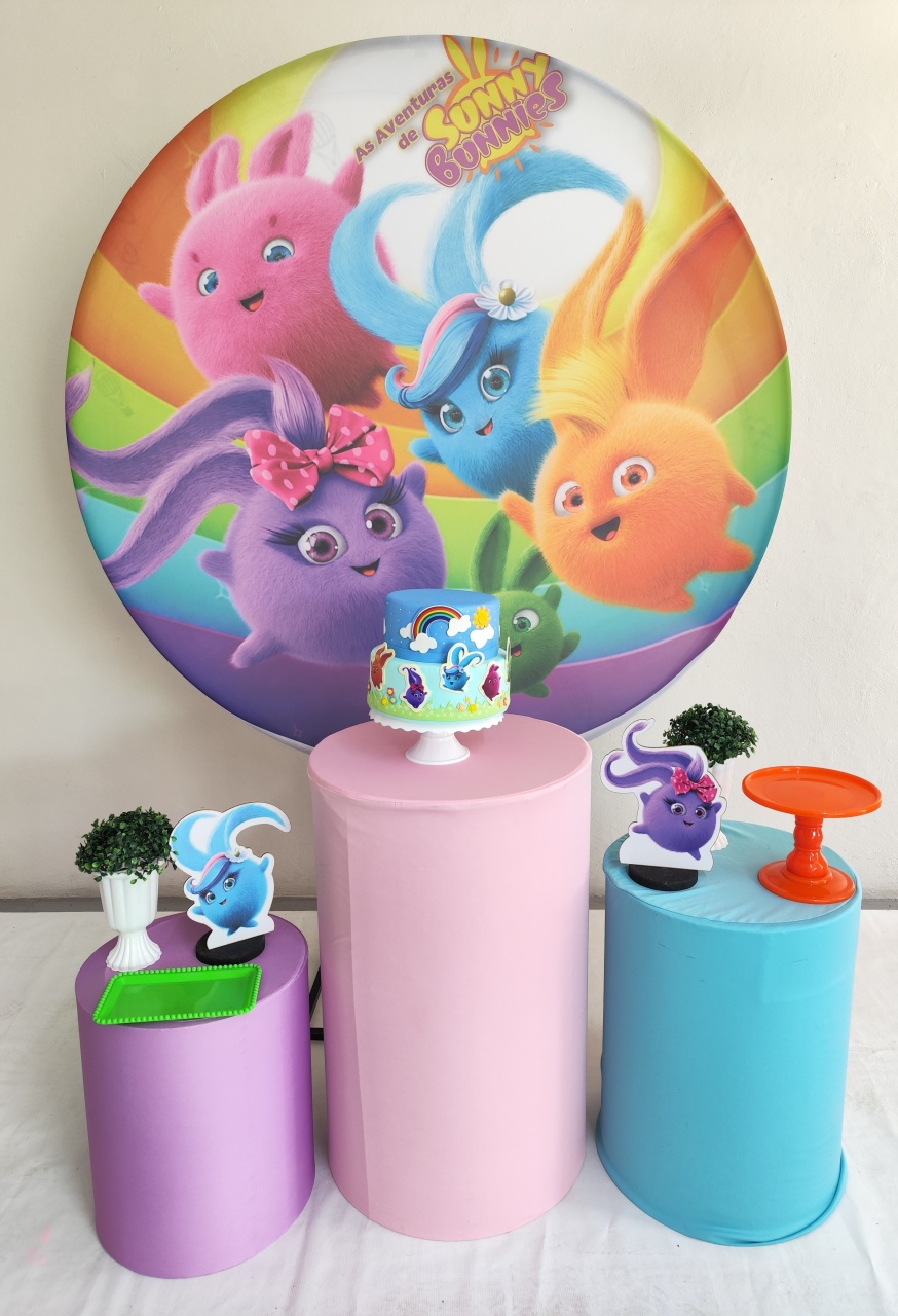 Kit Sunny Bunnies Opçao 2 - Elisete Festas Kit Pegue e Monte