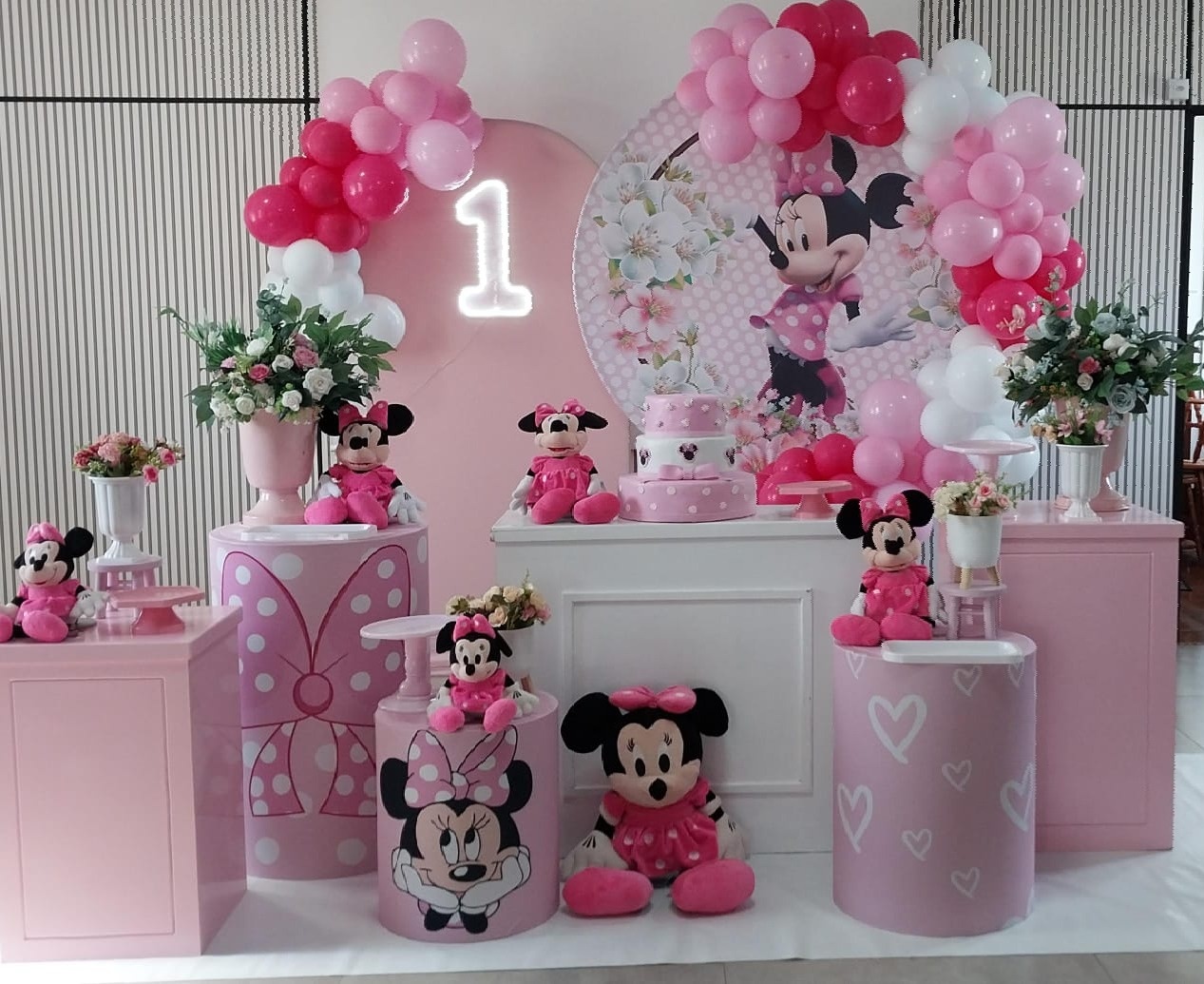 Montagem Mine Rosa - Elisete Festas Kit Pegue e Monte