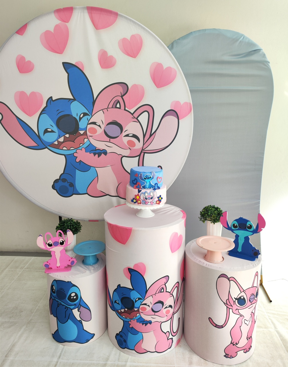 Kit Stitch E Angel Opção Plus  - Elisete Festas Kit Pegue e Monte