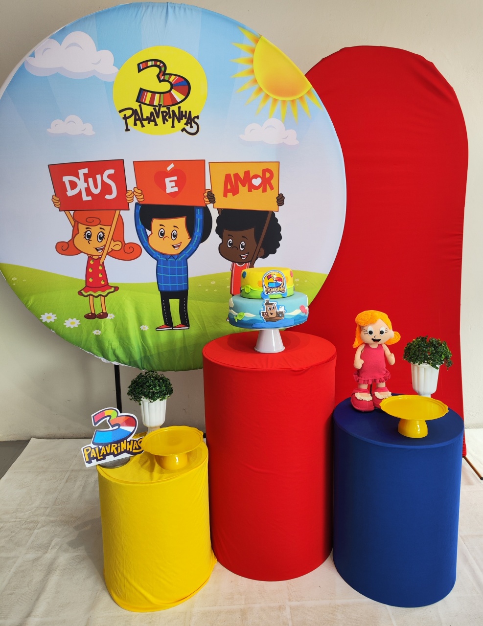 Kit  3 Palavrinhas Opção Plus  - Elisete Festas Kit Pegue e Monte