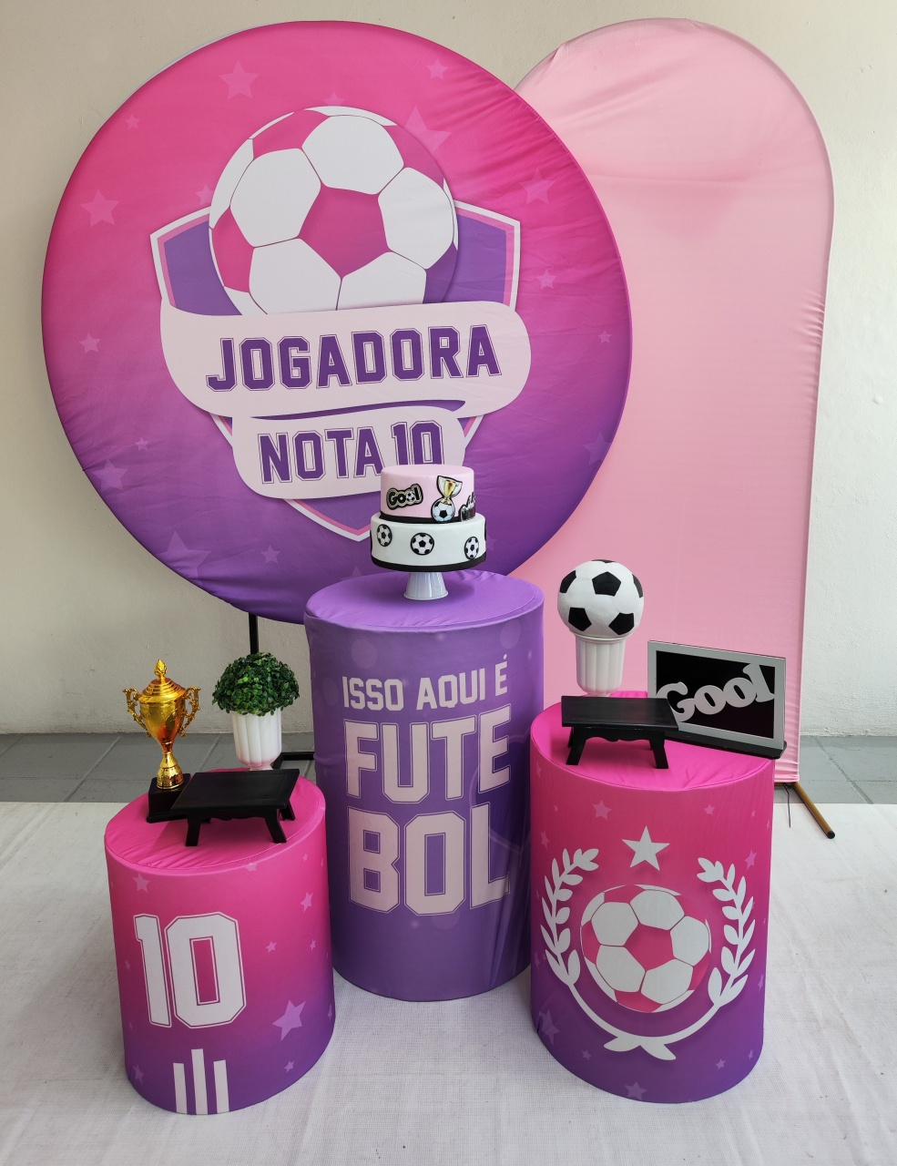Kit Futebol Menina Opção Plus  - Elisete Festas Kit Pegue e Monte