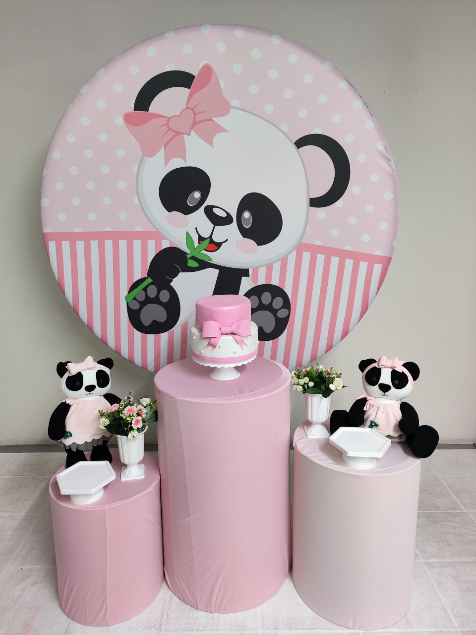 Kit Panda Menina Opção 2 - Elisete Festas Kit Pegue e Monte