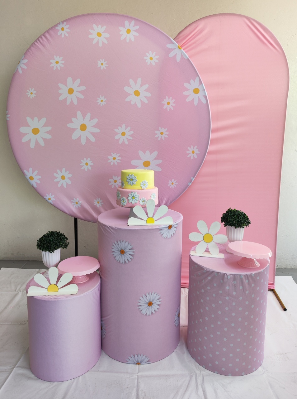 Kit Margarida Rosa Opção Plus  - Elisete Festas Kit Pegue e Monte