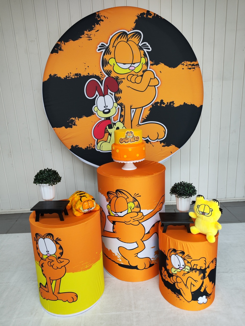 Kit Garfield ( Opçao 2) - Elisete Festas Kit Pegue e Monte