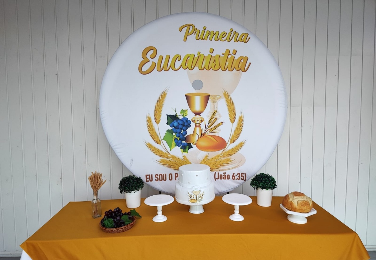 Kit Comunhão / Eucaristia ( Opção 1) - Elisete Festas Kit Pegue e Monte